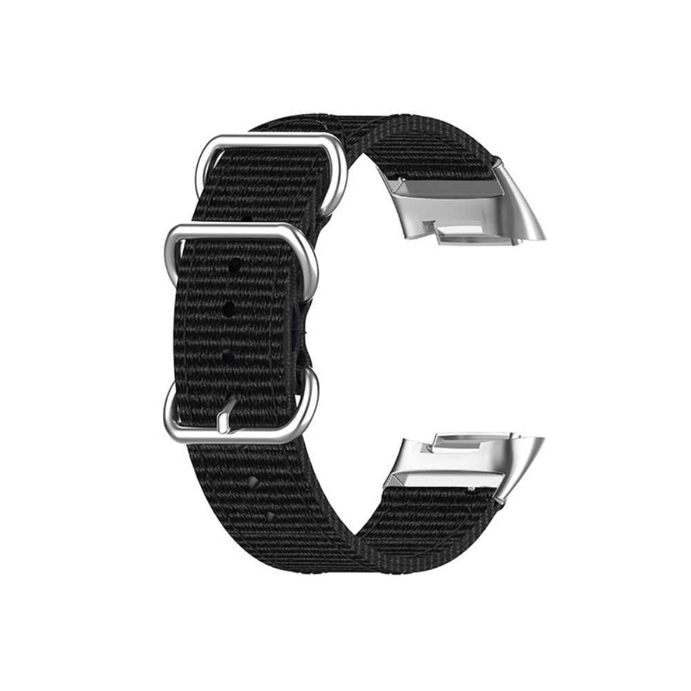 Mega kønt Fitbit Charge 5 Nylon Rem - Sort#serie_7