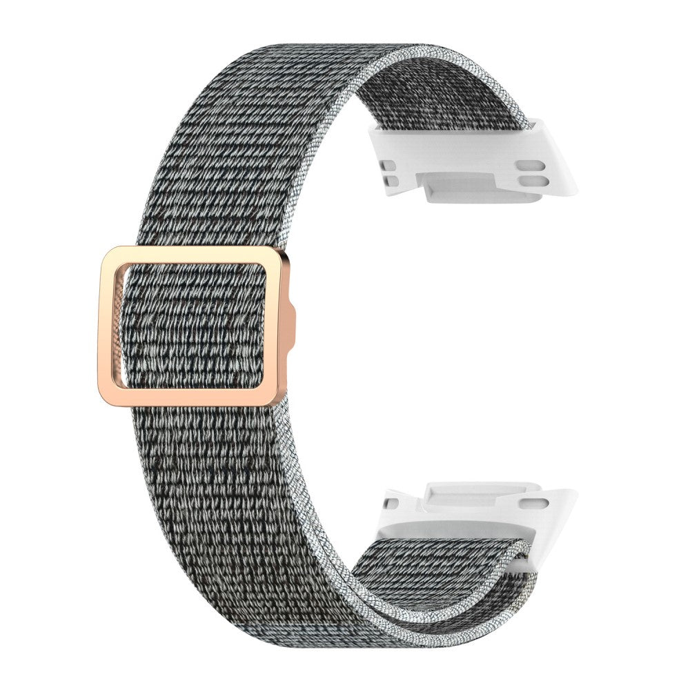 Super pænt Fitbit Charge 5 Nylon Rem - Sølv#serie_3