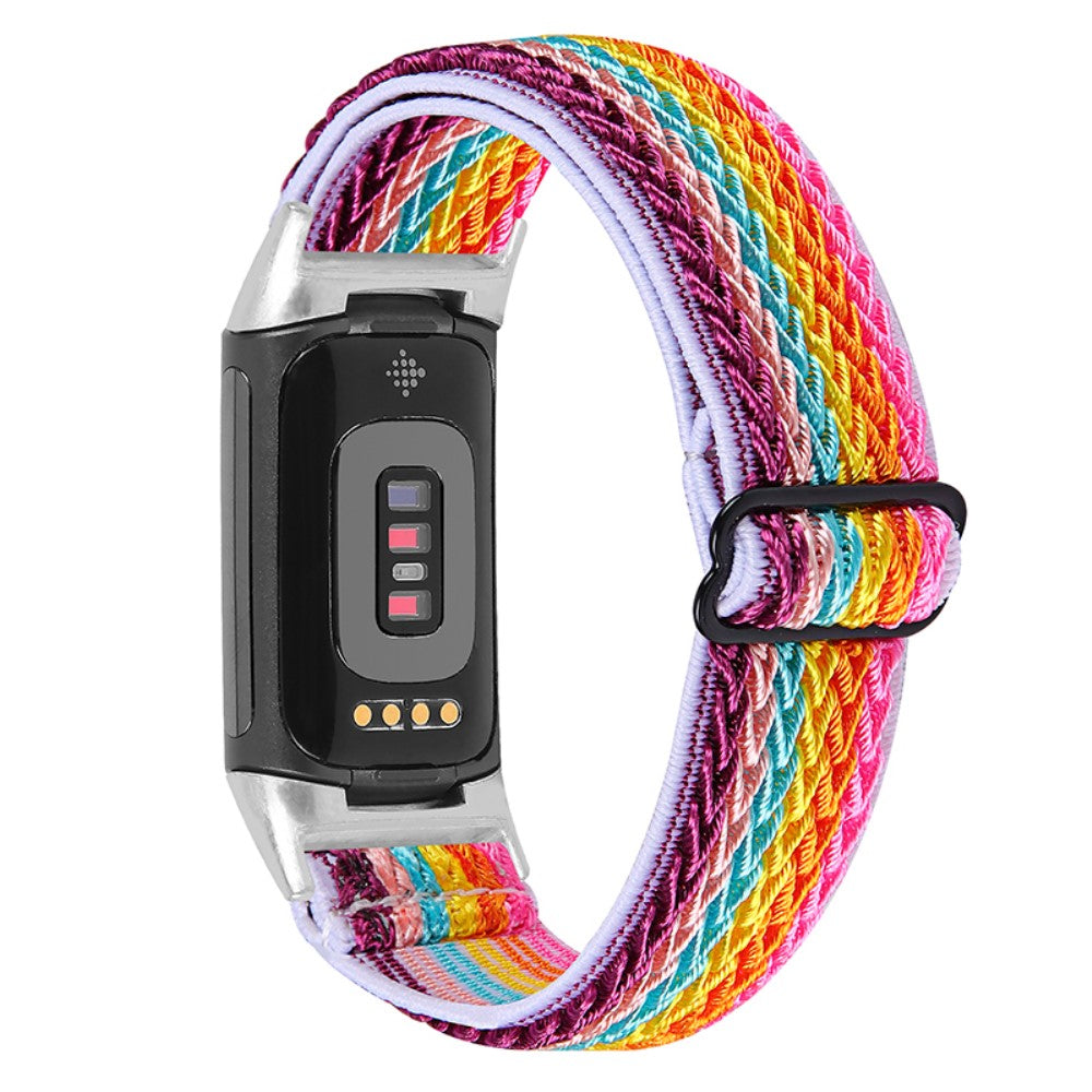 Mega godt Fitbit Charge 5 Nylon Rem - Flerfarvet#serie_3