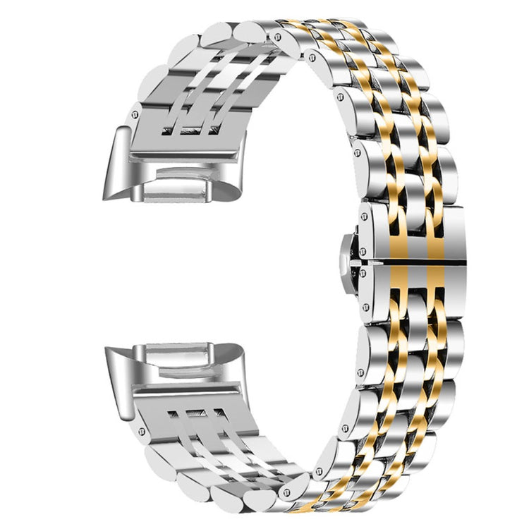 Meget holdbart Fitbit Charge 5 Metal Rem - Sølv#serie_5