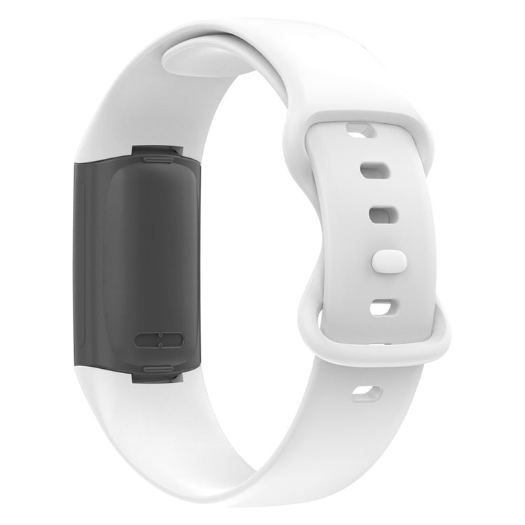 Super elegant Fitbit Charge 5 Silikone Rem - Hvid#serie_2