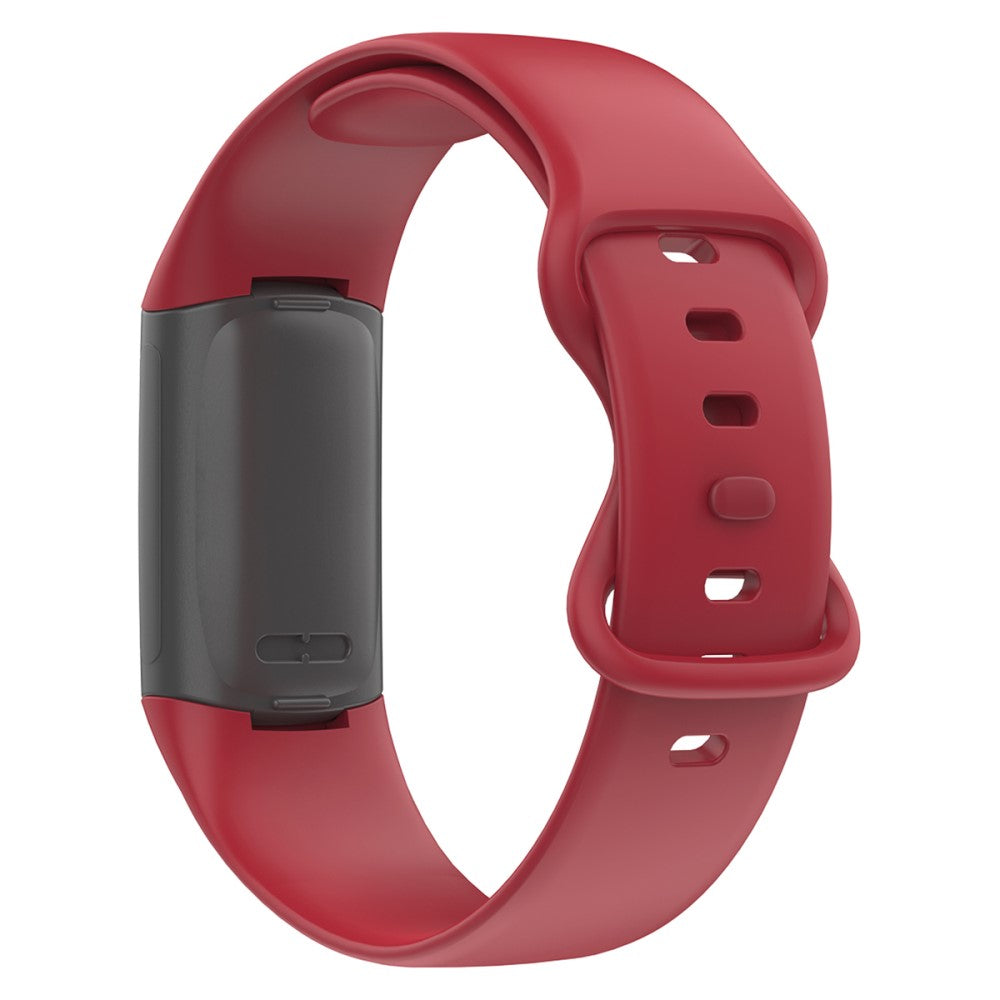 Super elegant Fitbit Charge 5 Silikone Rem - Rød#serie_3