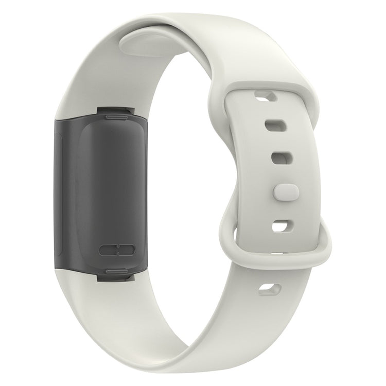 Super elegant Fitbit Charge 5 Silikone Rem - Hvid#serie_7
