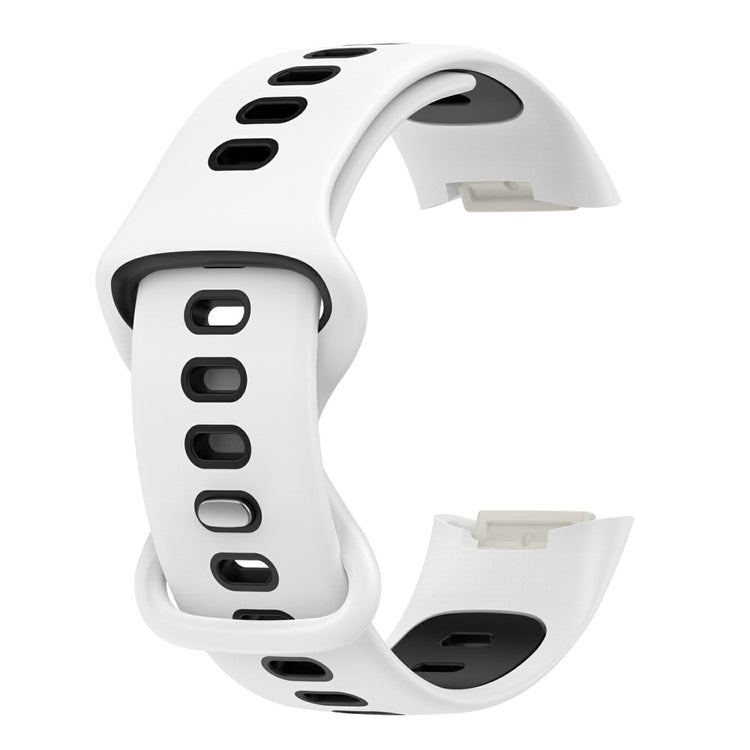 Rigtigt rart Fitbit Charge 5 Silikone Urrem - Hvid#serie_2