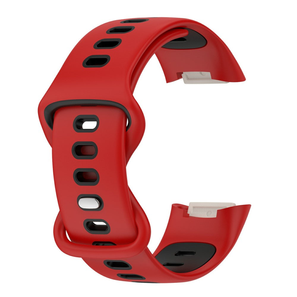 Rigtigt flot Fitbit Charge 5 Silikone Rem - Rød#serie_4