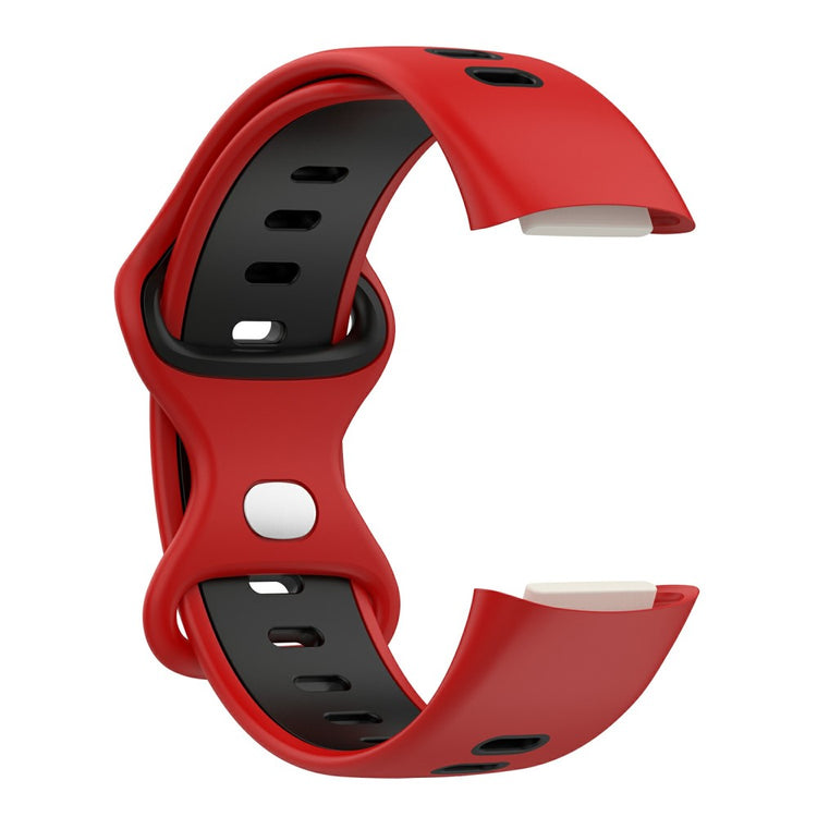Rigtigt flot Fitbit Charge 5 Silikone Rem - Rød#serie_4