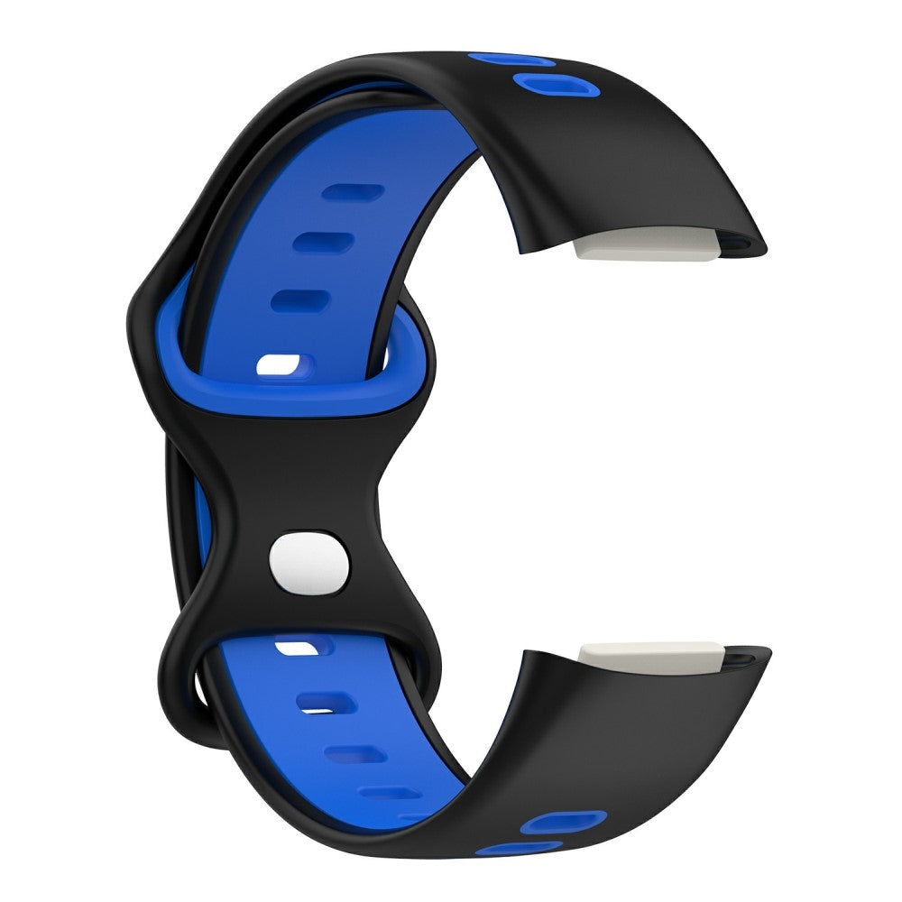 Rigtigt rart Fitbit Charge 5 Silikone Urrem - Blå#serie_6