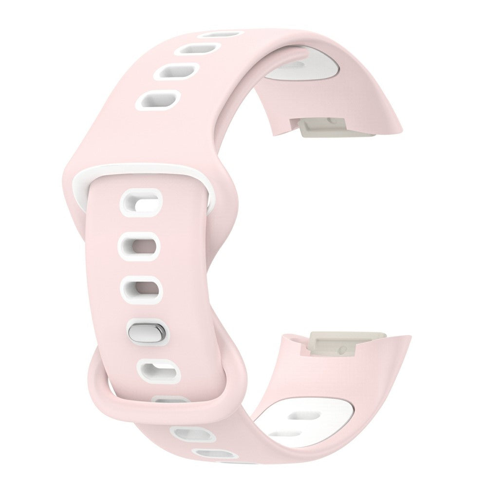 Rigtigt flot Fitbit Charge 5 Silikone Rem - Pink#serie_9