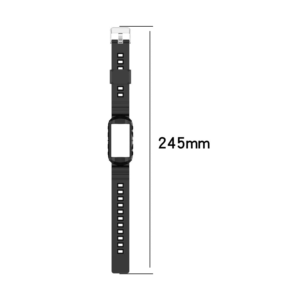 Vildt nydelig Universal Fitbit Silikone Rem - Sort#serie_1