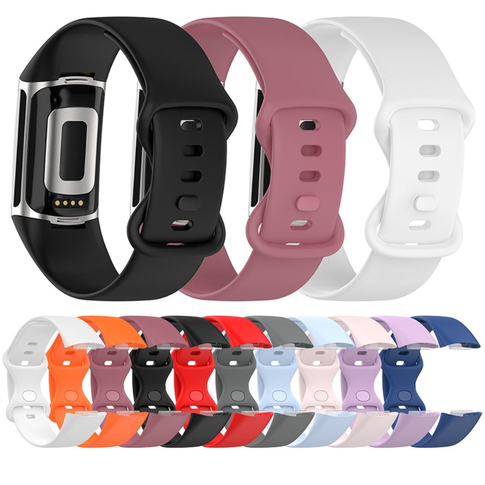 Helt vildt fed Fitbit Charge 5 Silikone Rem - Orange#serie_2