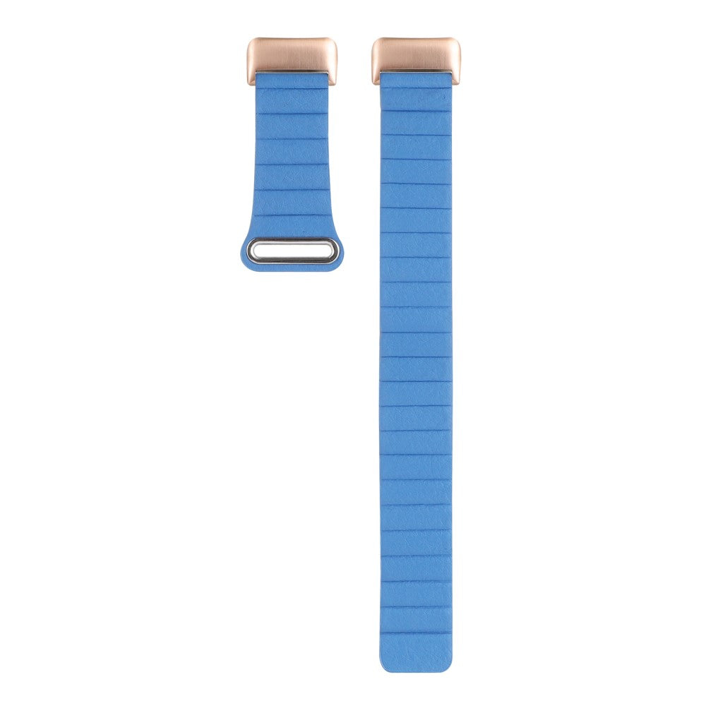 Flot Fitbit Charge 5 Ægte læder Rem - Blå#serie_1