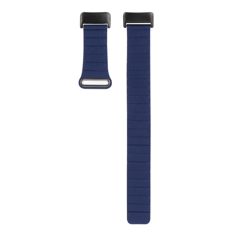 Flot Fitbit Charge 5 Ægte læder Rem - Blå#serie_10