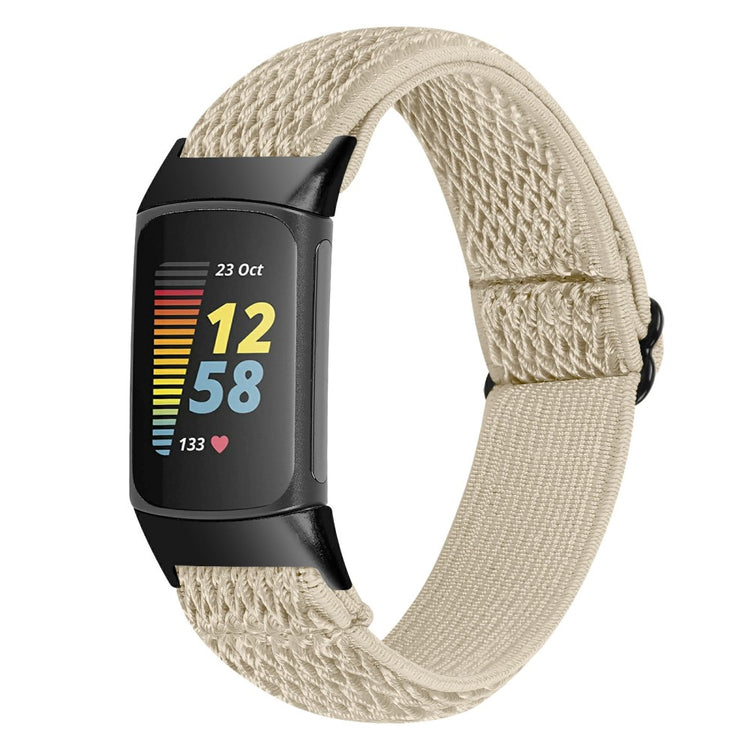 Super slidstærk Fitbit Charge 5  Rem - Hvid#serie_9