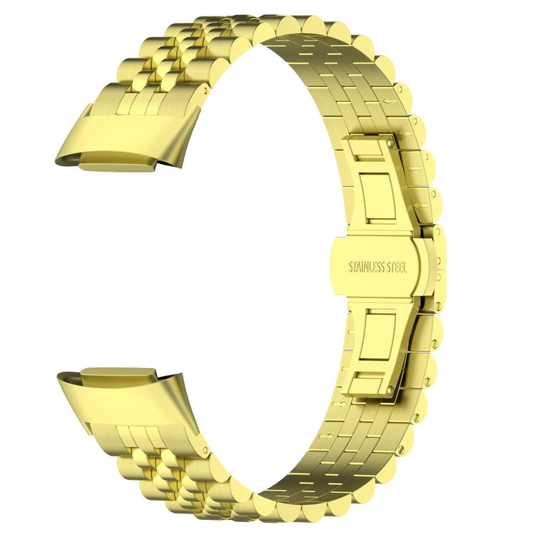 Alle Tiders Metal Rem passer til Fitbit Charge 5 - Guld#serie_4