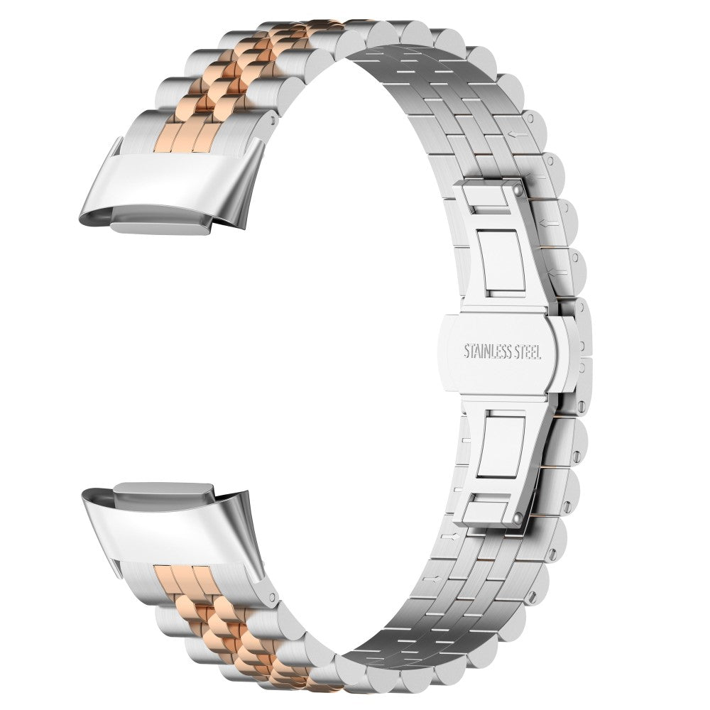 Alle Tiders Metal Rem passer til Fitbit Charge 5 - Pink#serie_8