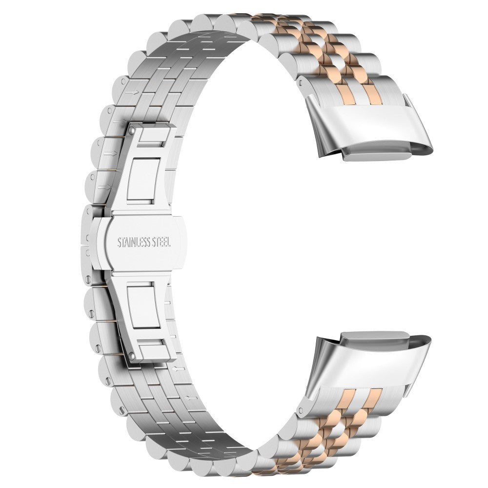 Alle Tiders Metal Rem passer til Fitbit Charge 5 - Sølv#serie_9