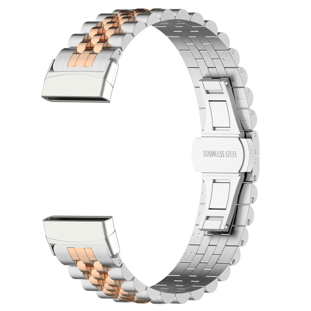 Sejt Metal Universal Rem passer til Fitbit Versa 4 / Fitbit Versa 3 - Sølv#serie_8