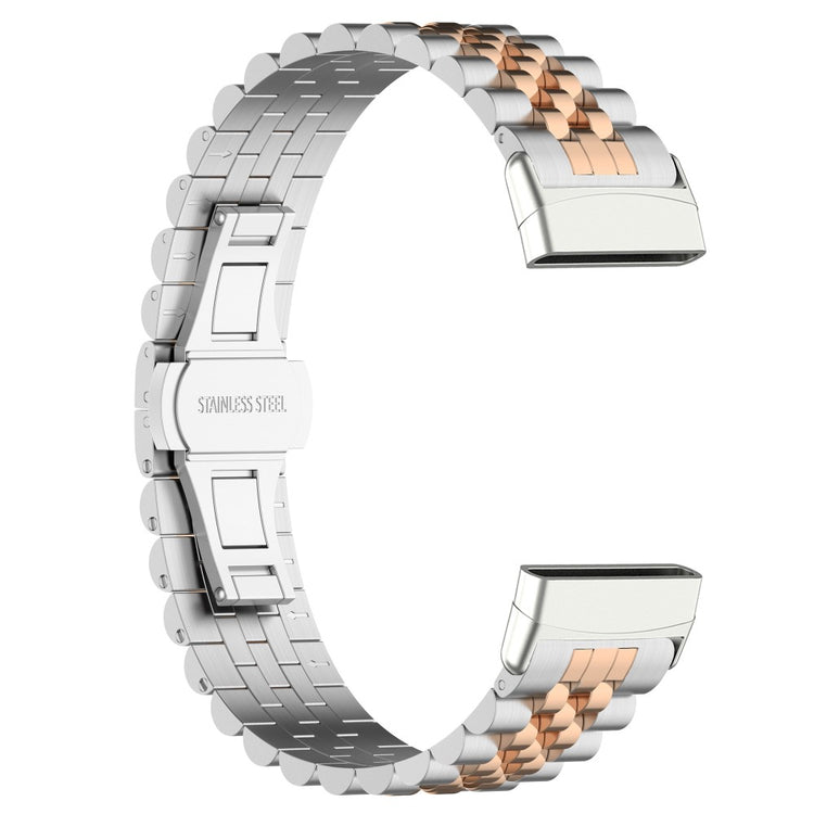 Sejt Metal Universal Rem passer til Fitbit Versa 4 / Fitbit Versa 3 - Sølv#serie_8