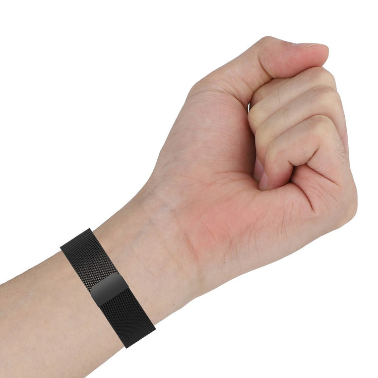 Meget fint Universal Fitbit Metal Rem - Størrelse: S - Sort#serie_2