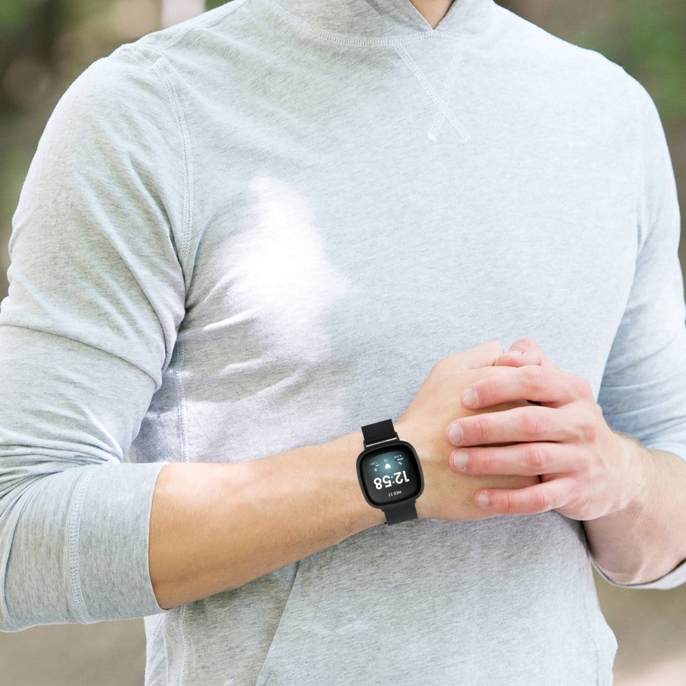 Meget fint Universal Fitbit Metal Rem - Størrelse: S - Lilla#serie_7