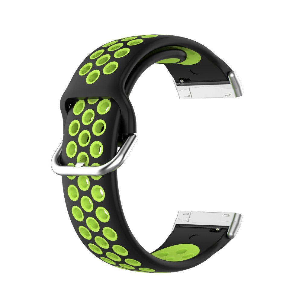 Tidsløst Universal Fitbit Silikone Rem - Grøn#serie_1