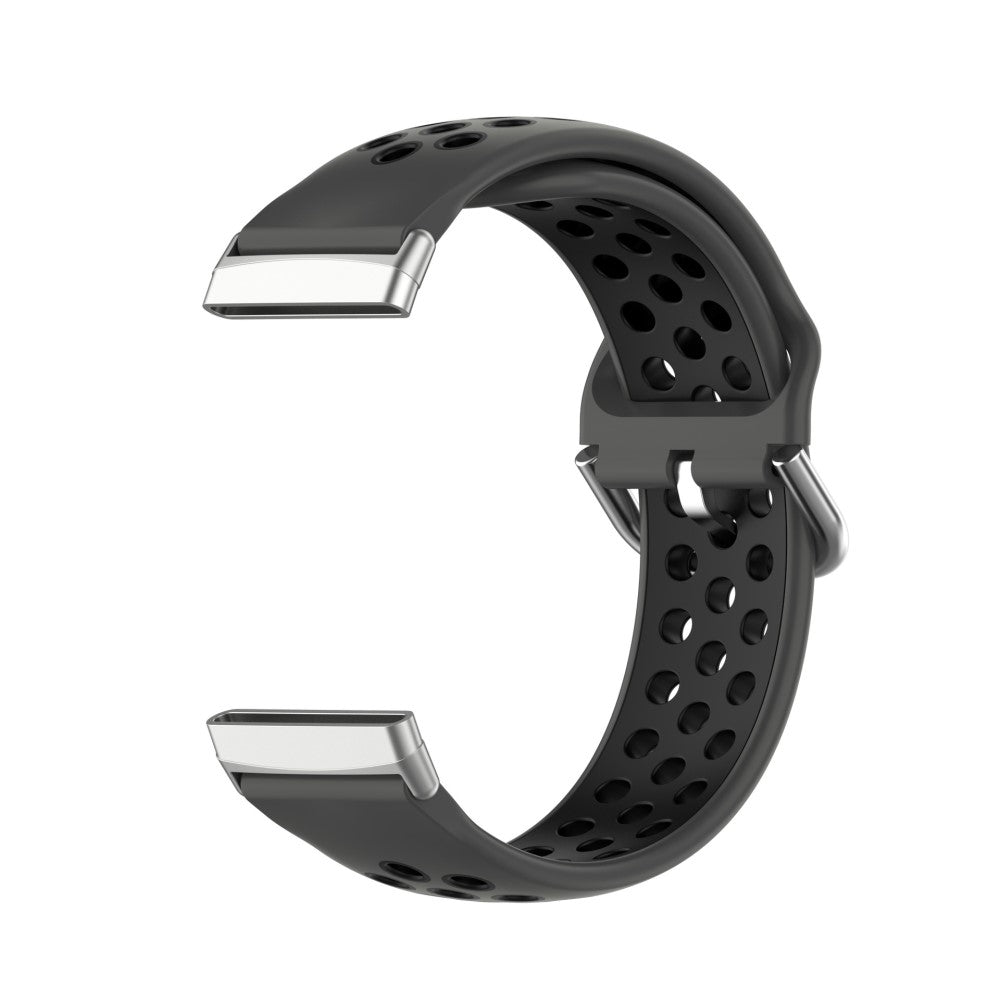 Tidsløst Universal Fitbit Silikone Rem - Sort#serie_15