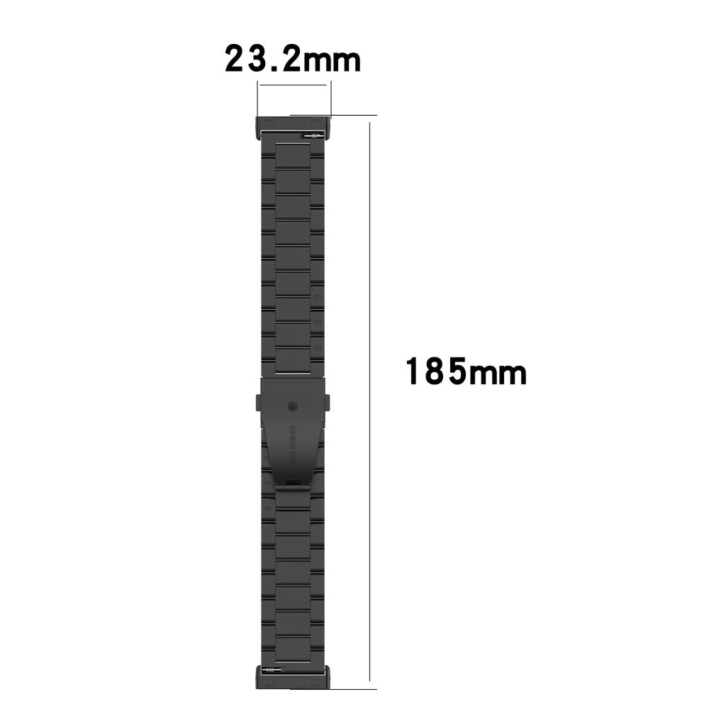 Meget pænt Universal Fitbit Metal Rem - Sort#serie_1