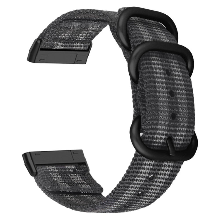 Sejt Universal Fitbit Nylon Rem - Sort#serie_3