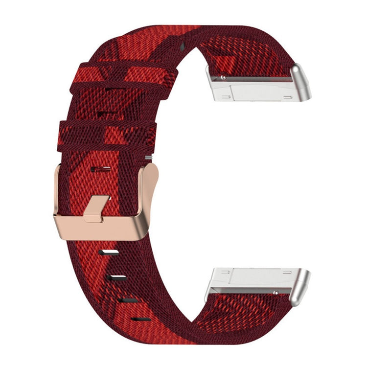 Meget fint Universal Fitbit Nylon Rem - Rød#serie_1