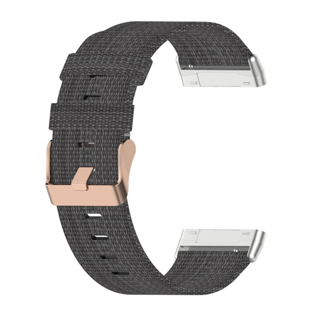 Meget fint Universal Fitbit Nylon Rem - Sølv#serie_2