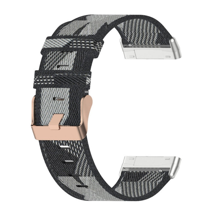 Meget fint Universal Fitbit Nylon Rem - Sølv#serie_4
