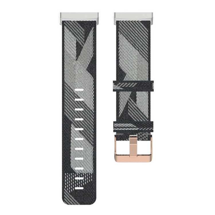 Meget fint Universal Fitbit Nylon Rem - Sølv#serie_4