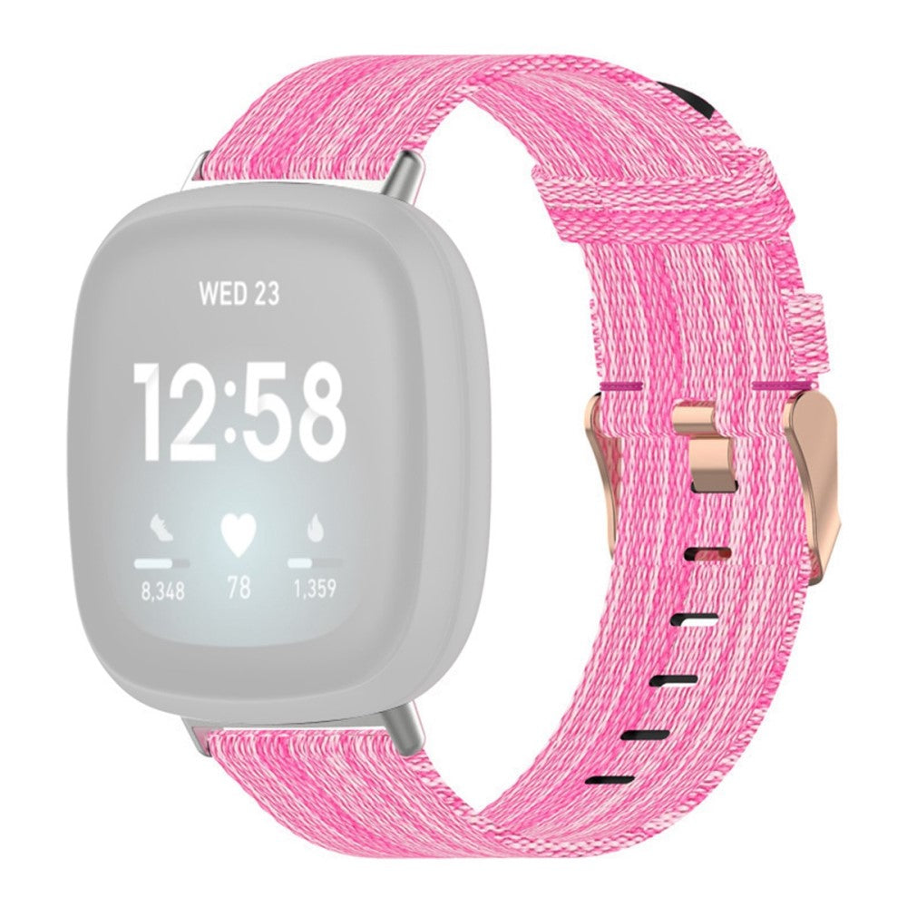 Meget fint Universal Fitbit Nylon Rem - Pink#serie_5