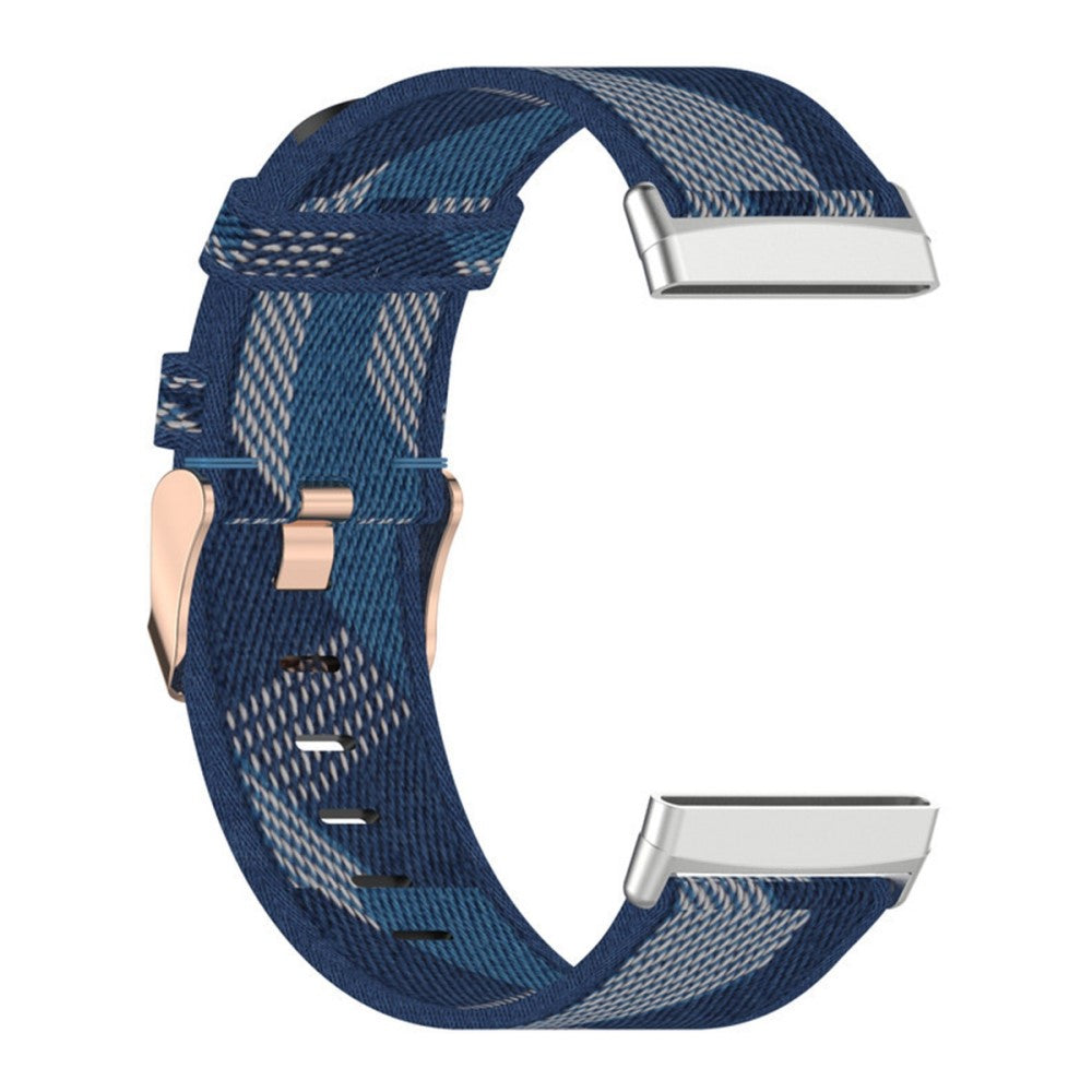 Meget fint Universal Fitbit Nylon Rem - Blå#serie_6