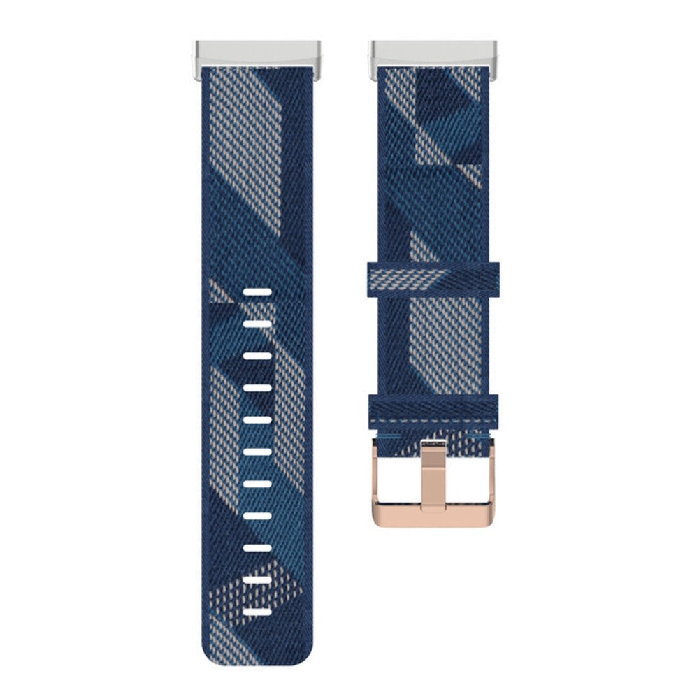 Meget fint Universal Fitbit Nylon Rem - Blå#serie_6
