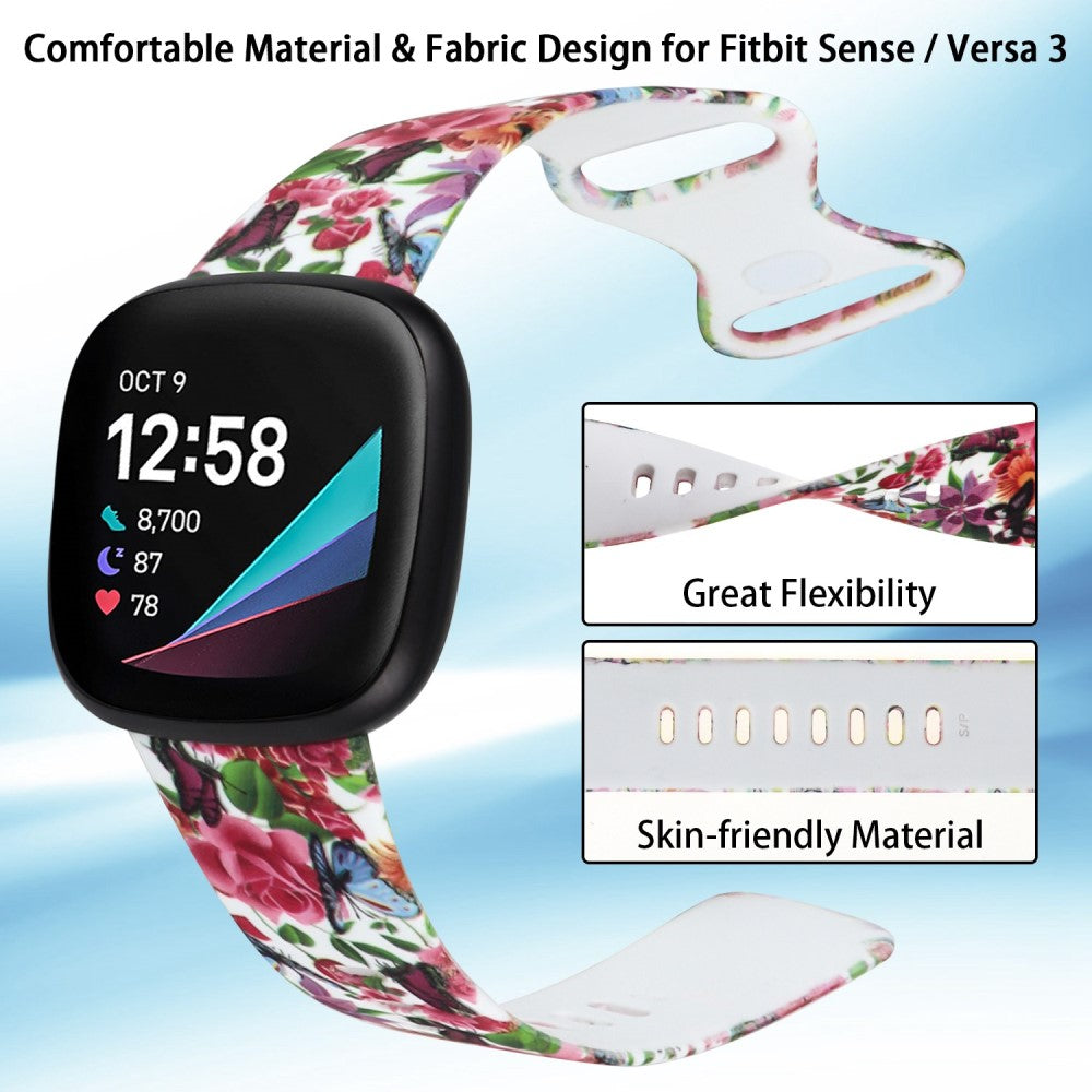 Nydelig Universal Fitbit Silikone Rem - Flerfarvet#serie_3