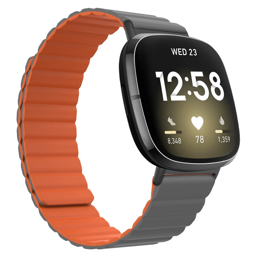 Yndigt Fitbit Sense 2 / Fitbit Versa 4 Silikone Rem - Orange#serie_7