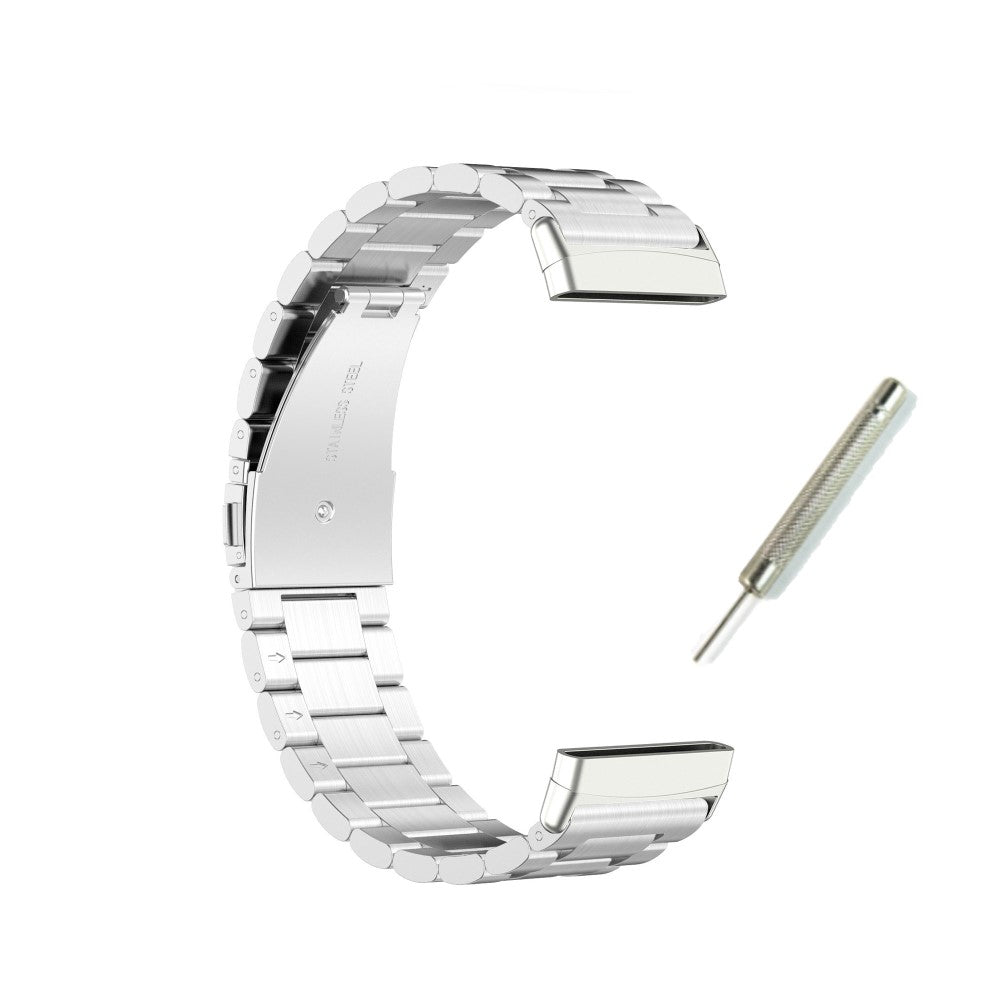 Vildt flot Universal Fitbit Metal Rem - Sølv#serie_1