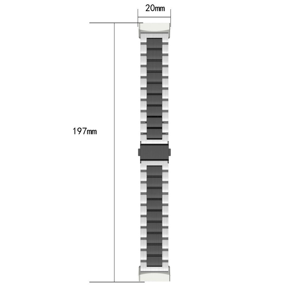 Vildt flot Universal Fitbit Metal Rem - Sølv#serie_1