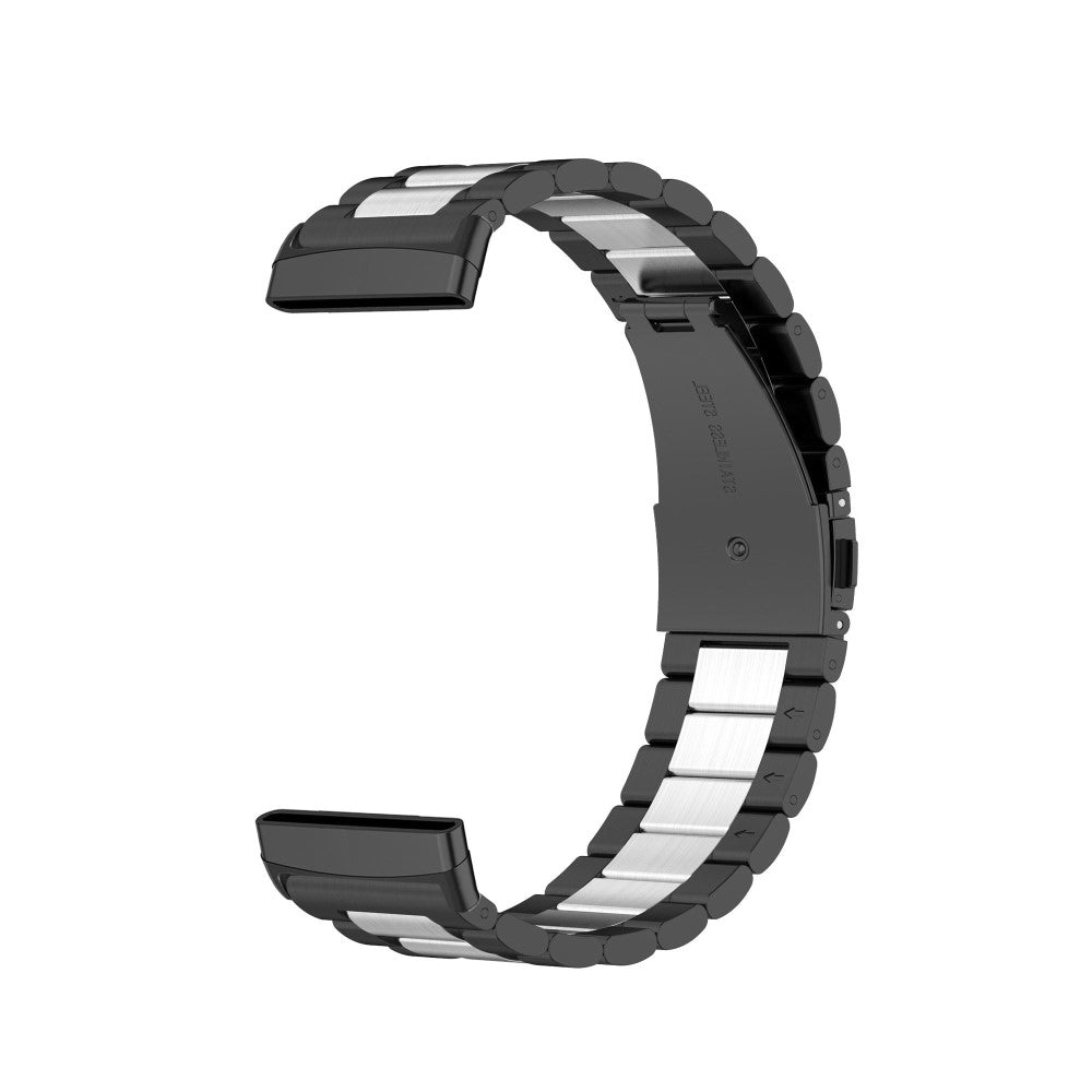 Klassisk Universal Fitbit Metal Rem - Sort#serie_3
