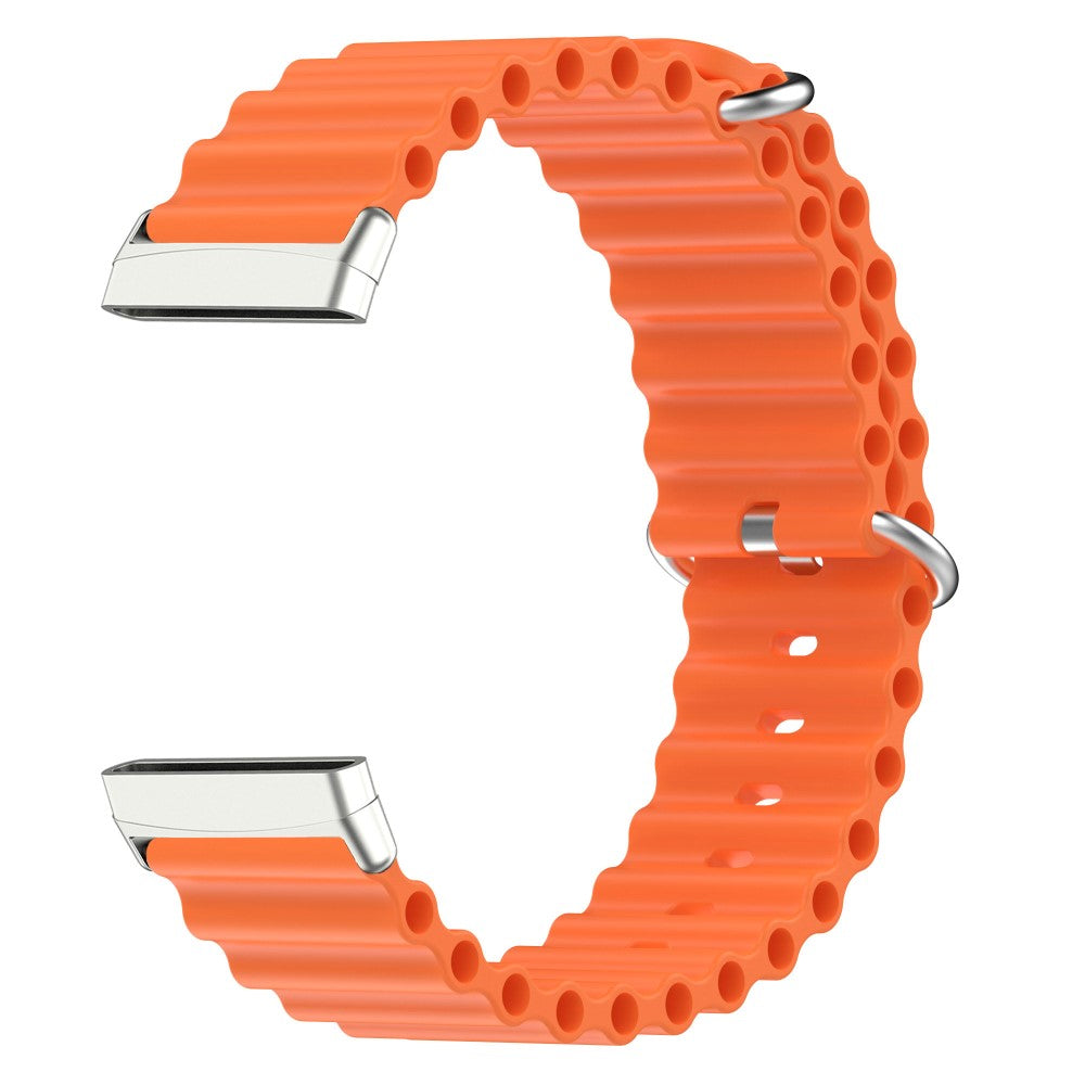 Vildt flot Universal Fitbit Silikone Rem - Orange#serie_2