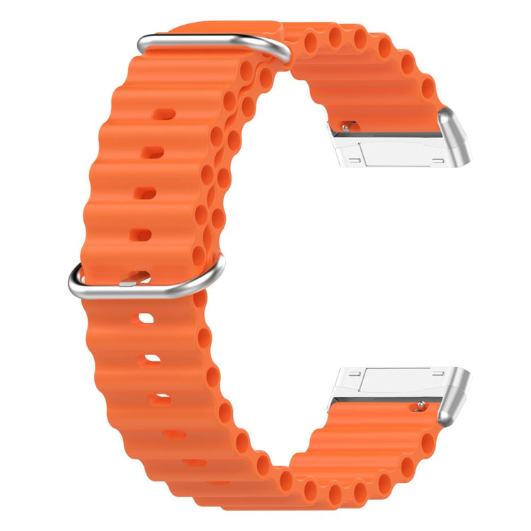 Vildt flot Universal Fitbit Silikone Rem - Orange#serie_2