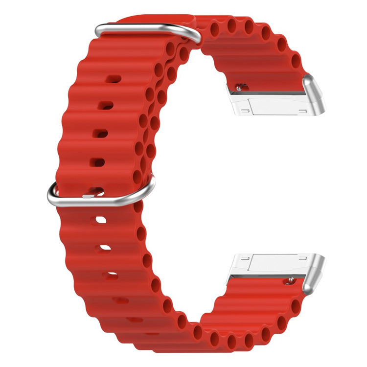 Vildt flot Universal Fitbit Silikone Rem - Rød#serie_4