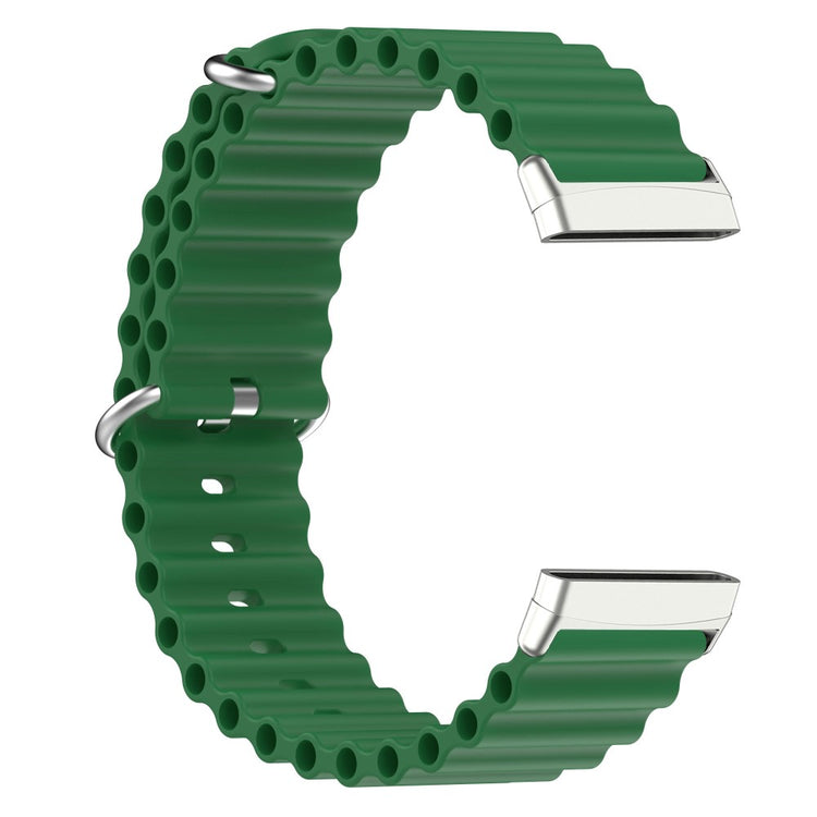 Vildt flot Universal Fitbit Silikone Rem - Grøn#serie_7