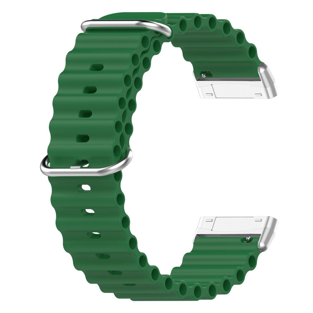 Vildt flot Universal Fitbit Silikone Rem - Grøn#serie_7