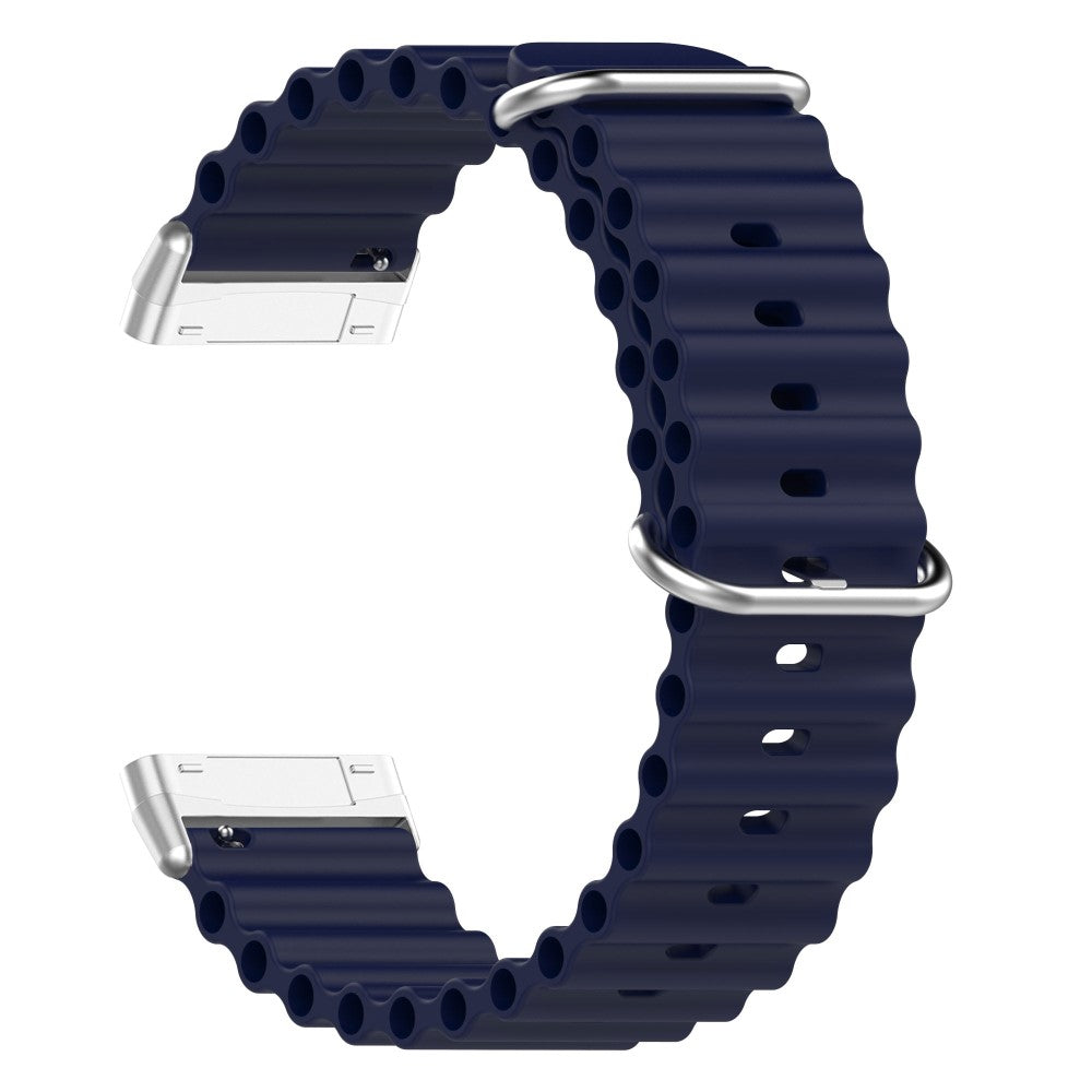 Vildt flot Universal Fitbit Silikone Rem - Blå#serie_8