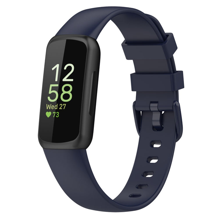 Helt vildt holdbart Fitbit Inspire 3 Silikone Rem - Blå#serie_7