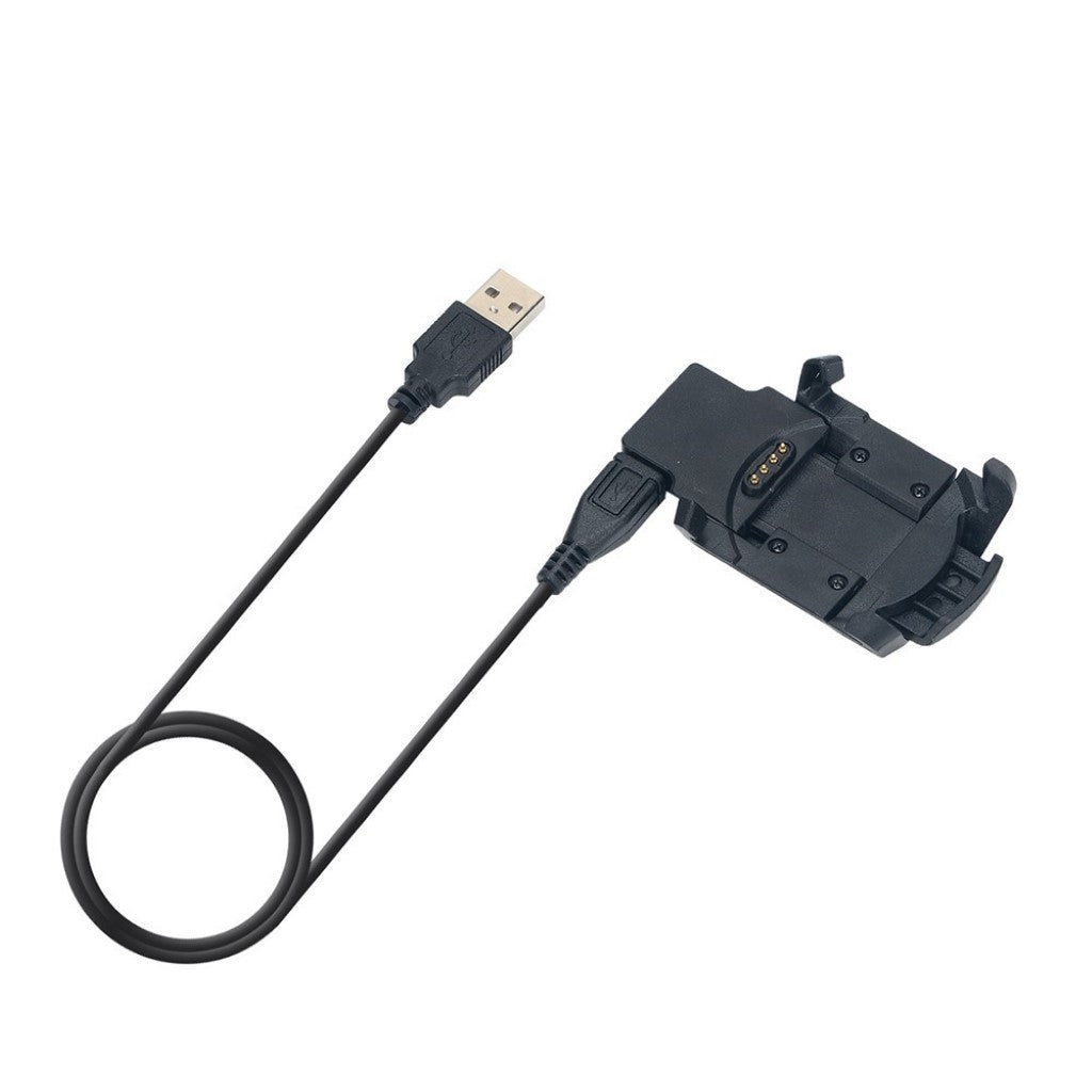 1m Plastik Garmin Quatix 3 / Garmin Fenix 3 USB Opladningskabel - Sort#serie_033