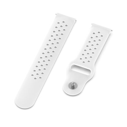 Super fed Universal Garmin Silikone Rem - Hvid#serie_2