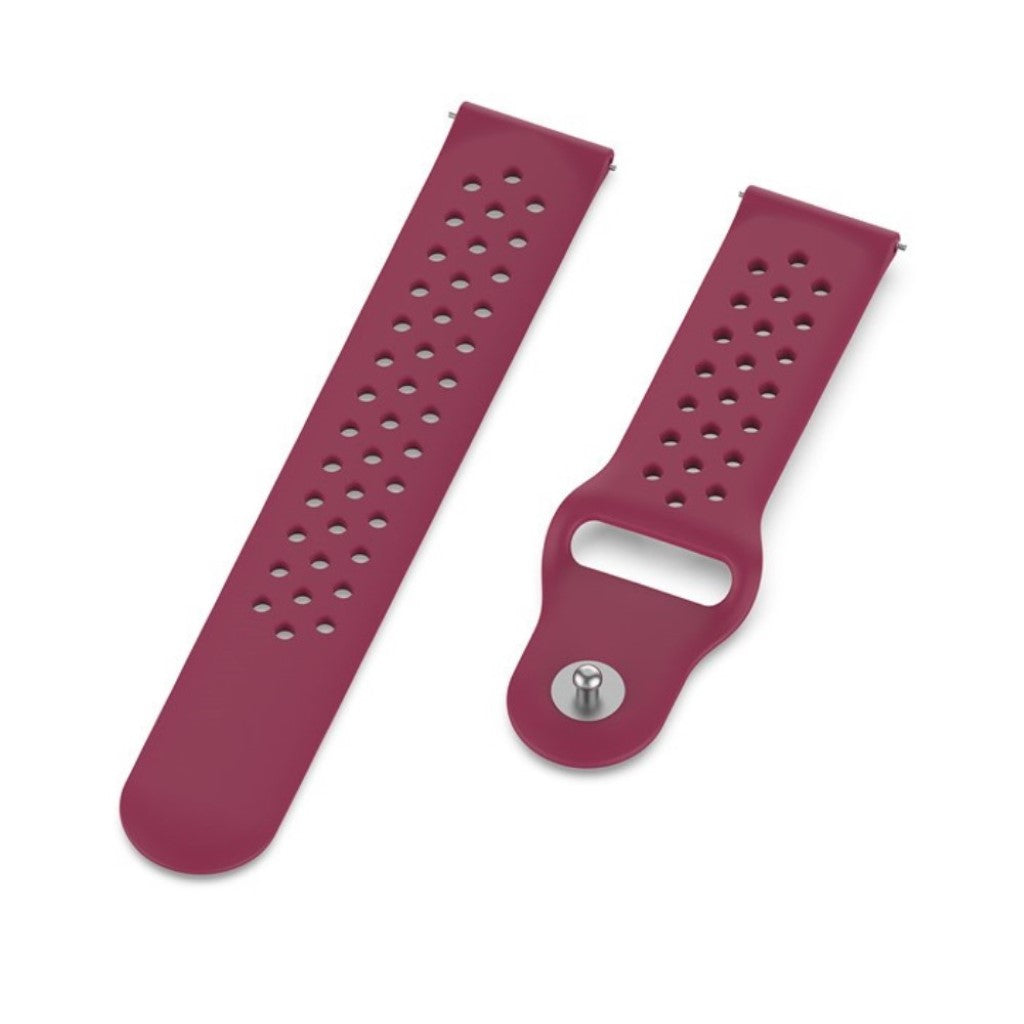 Super fed Universal Garmin Silikone Rem - Rød#serie_4